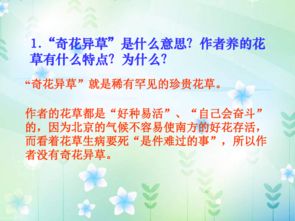 六下冊語(yǔ)文北師大版養花教案