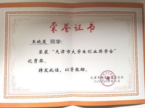 天津大學(xué)創(chuàng  )新創(chuàng  )業(yè)獎學(xué)金
