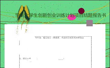 創(chuàng  )新創(chuàng  )業(yè)項目結題心得體會(huì ),創(chuàng  )新創(chuàng  )業(yè)項目結題報告范文,大學(xué)生創(chuàng  )新創(chuàng  )業(yè)項目結題報告