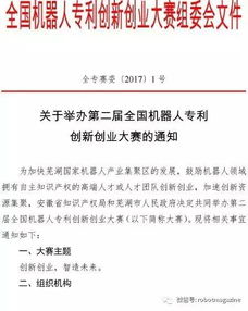全國機(jī)器人專利創(chuàng)新創(chuàng)業(yè)大賽,全國創(chuàng)新創(chuàng)業(yè)大賽獎勵,第九屆全國創(chuàng)新創(chuàng)業(yè)大賽