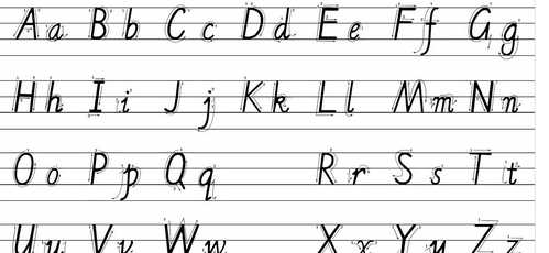 復韻母有哪些字母圖片,26個(gè)大小寫(xiě)字母怎么寫(xiě)圖1