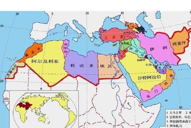中東地區有哪些小國家