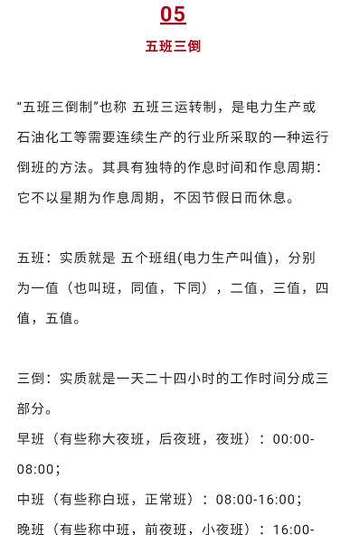 兩班倒和四班三倒是什么意思