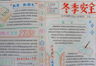 冬天小學(xué)校園安全知識手抄報大全