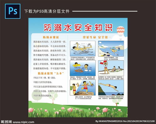 預防溺水安全知識圖