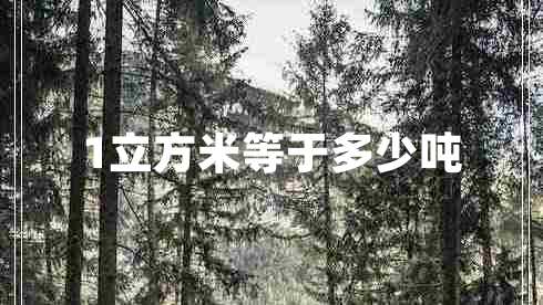 1立方米等于多少?lài)? title=