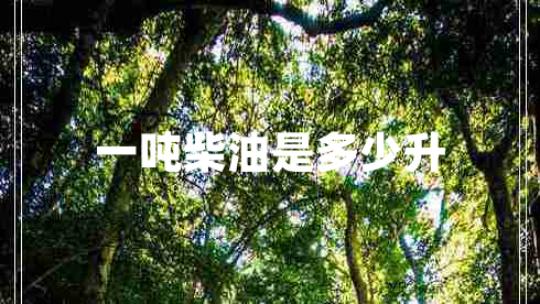 一噸柴油是多少升