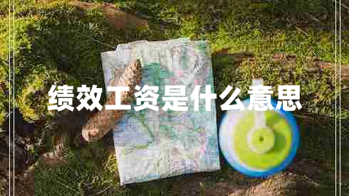 績(jì)效工資是什么意思