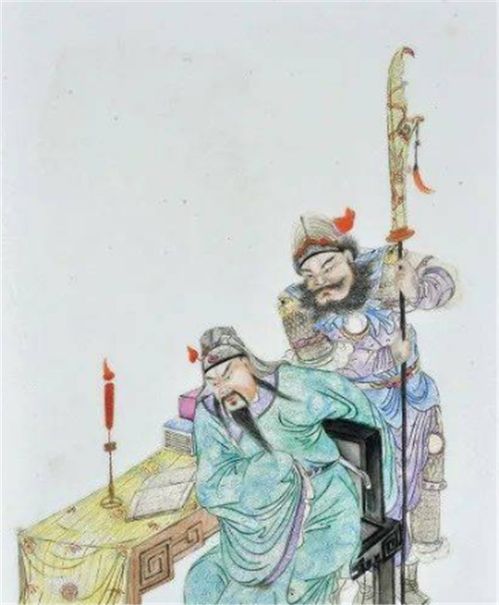 關羽夜讀春秋的故事,關羽夜讀春秋年畫,關羽秉燭夜讀春秋