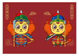 門(mén)神獅子典故