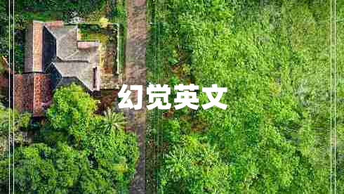 幻覺(jué)英文