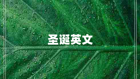 圣誕英文