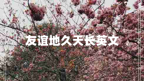 友誼地久天長(cháng)英文