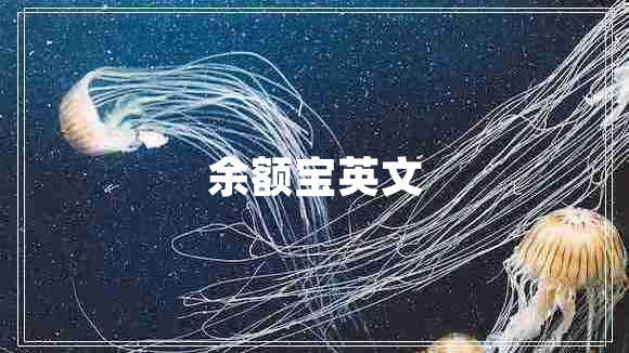 余額寶英文