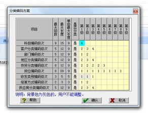 用友會(huì )計科目編碼方案設置