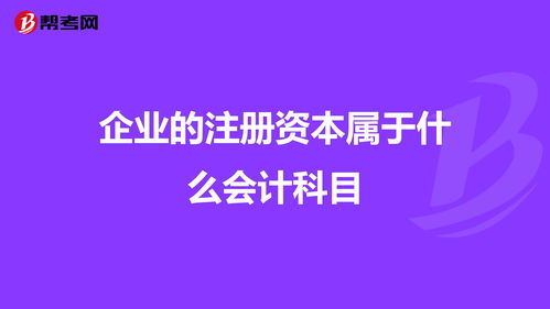 注冊資本放會(huì )計科目