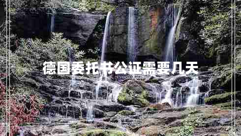 德國委托書(shū)公證需要幾天