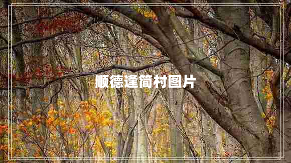 順德逢簡(jiǎn)村圖片