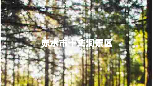 赤水市十丈洞景區