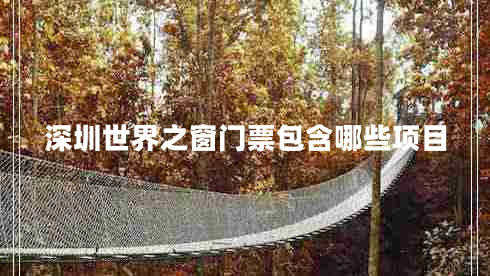 深圳世界之窗門(mén)票包含哪些項目