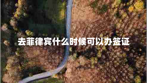 去菲律賓什么時(shí)候可以辦簽證