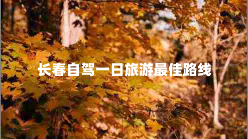 長(cháng)春自駕一日旅游最佳路線(xiàn)