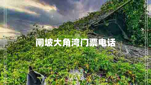閘坡大角灣門(mén)票電話(huà)