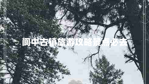 閬中古鎮旅游攻略景點(diǎn)必去