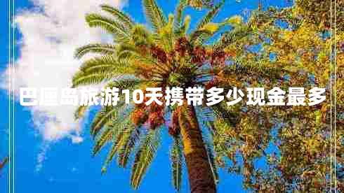 巴厘島旅游10天攜帶多少現金最多