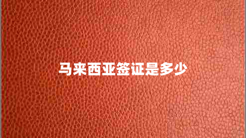 馬來(lái)西亞簽證是多少