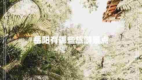 岳陽(yáng)有哪些旅游景點(diǎn)
