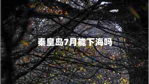 秦皇島7月能下海嗎