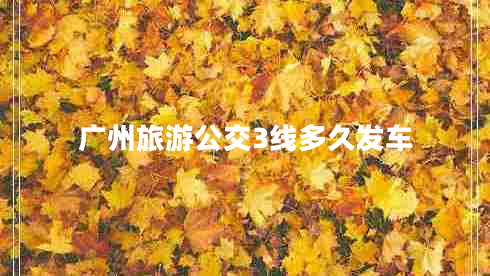 廣州旅游公交3線(xiàn)多久發(fā)車(chē)