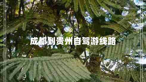 成都到貴州自駕游線(xiàn)路