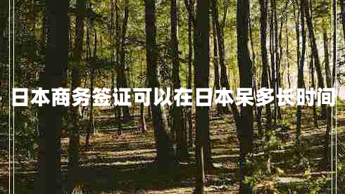 日本商務(wù)簽證可以在日本呆多長時(shí)間