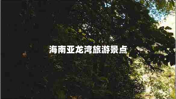 海南亞龍灣旅游景點(diǎn)