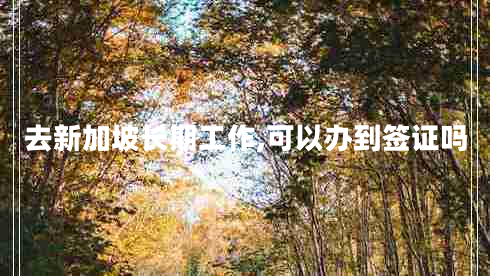 去新加坡長(cháng)期工作,可以辦到簽證嗎