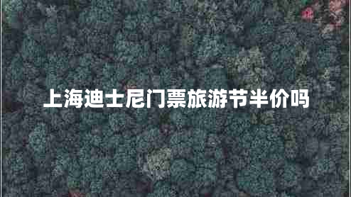 上海迪士尼門(mén)票旅游節半價(jià)嗎
