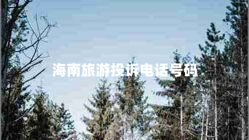 海南旅游投訴電話(huà)號碼
