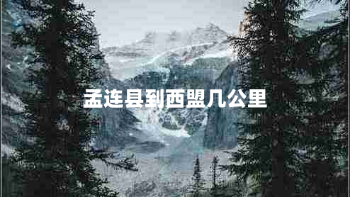 孟連縣到西盟幾公里