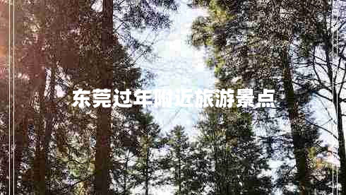 東莞過(guò)年附近旅游景點(diǎn)