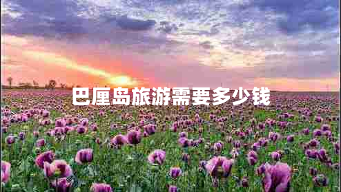巴厘島旅游需要多少錢(qián)