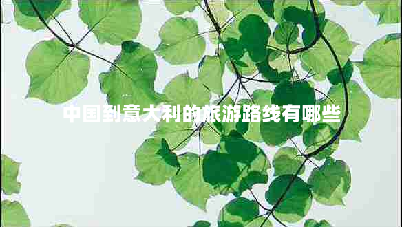 中國到意大利的旅游路線(xiàn)有哪些