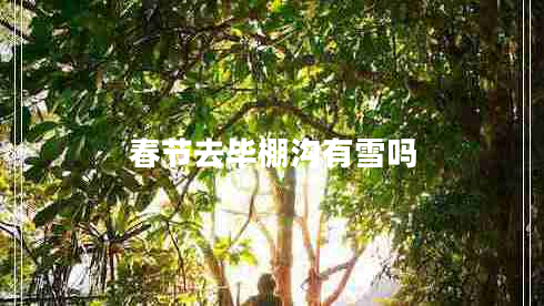 春節去畢棚溝有雪嗎