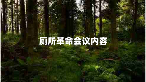 廁所革命會(huì )議內容