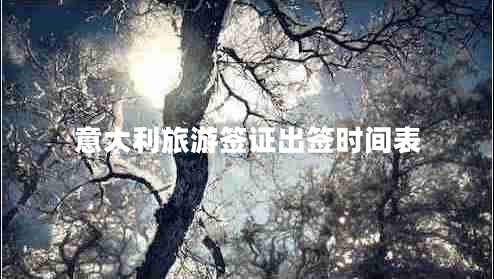 意大利旅游簽證出簽時(shí)間表