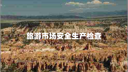 旅游市場(chǎng)安全生產(chǎn)檢查