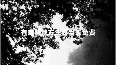 有哪些地方生日當天免費