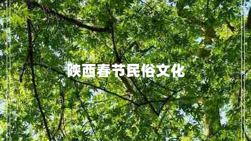 陜西春節民俗文化