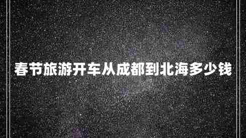 春節旅游開(kāi)車(chē)從成都到北海多少錢(qián)